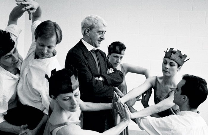 Kenneth MacMillan with the original cast of Sea of Troubles (Dance Advance) copyright Neil Libbert