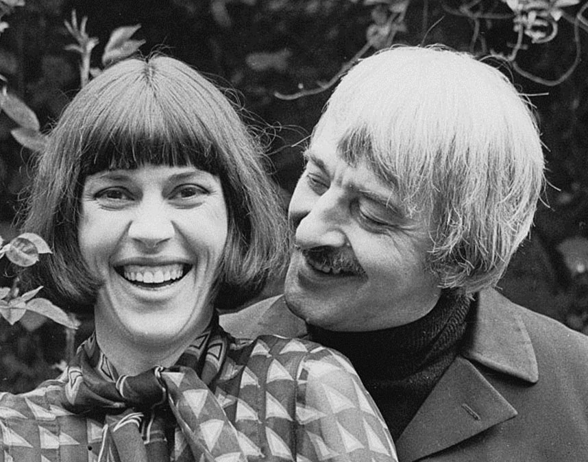 Deborah Williams and Kenneth MacMillan on their wedding day 1974