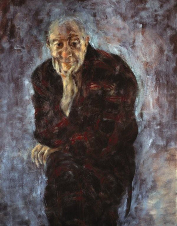 Kenneth MacMillan painting in oils by Deborah MacMillan 1992